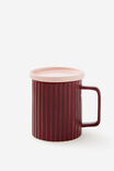 On The Go Mug With Lid, STRAWBERRY MILK & CABERNET - alternate image 1