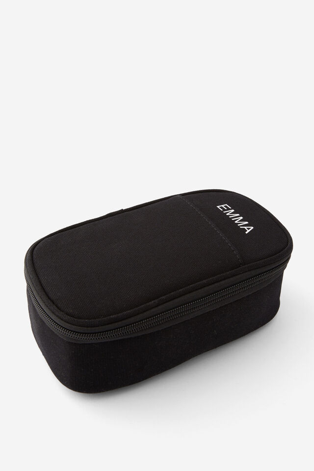 Personalised Arlow Pencil Case, SOLID BLACK