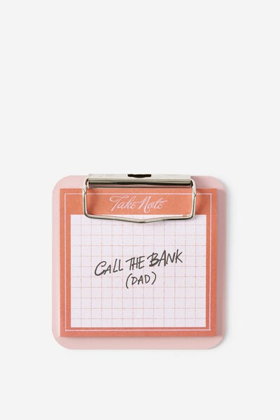 Memo Clip Board, STRAWBERRY MILK