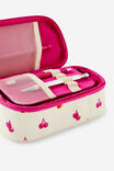 Arlow Canvas Pencil Case, ECRU DITSY CHERRIES - example image 2