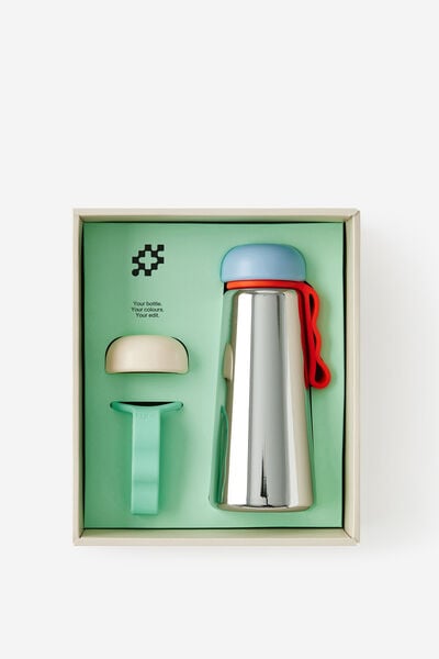 Quencher 450Ml Gift Pack, SILVER METALLIC / MULTI