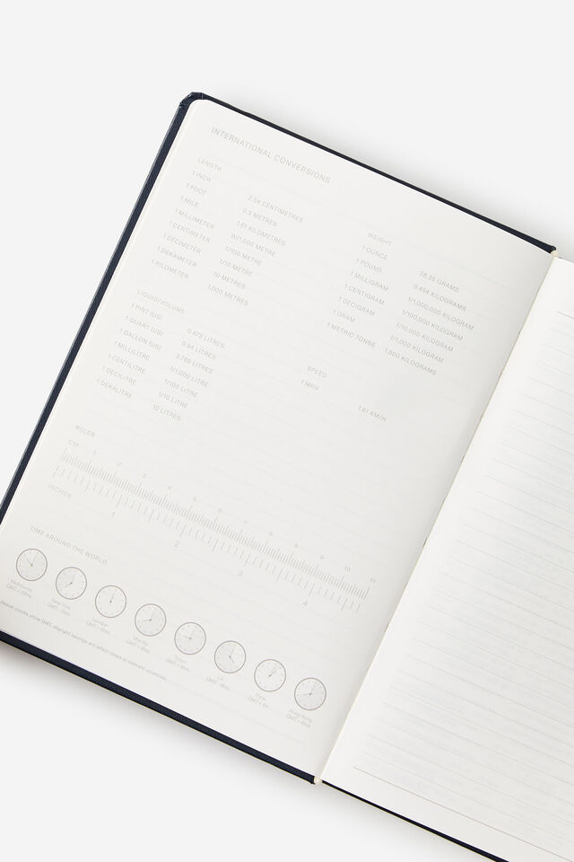 2026 A5 Daily Hard Metro Diary, Midnight Ink