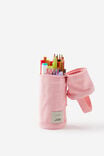 Barrel Canvas Pencil Case, STRAWBERRY MILK - alternate image 2