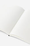 A5 Soft Cover Lined Notebook, BLACK - alternate image 3