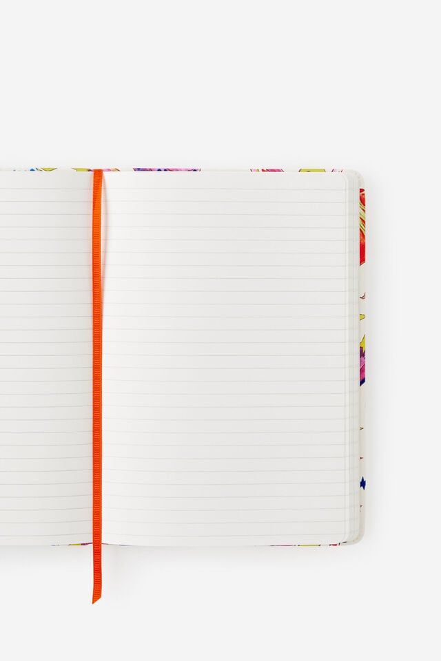 A5 Hard Lined Notetaker Notebook, ECRU CELESTIAL
