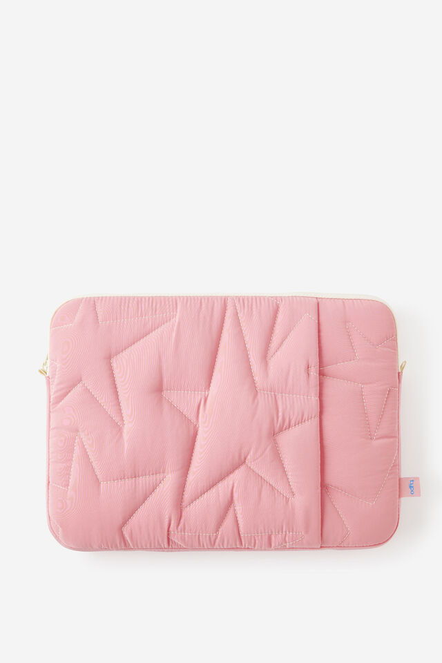 Mode 14 Inch Laptop Case, STRAWBERRY MILK STAR/ QUILTED