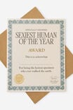 AWARD SEXIEST HUMAN OF THE YEAR
