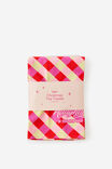 Christmas Tea Towel 2Pk, NAUGHTY SANTA GINGHAM - example image 3