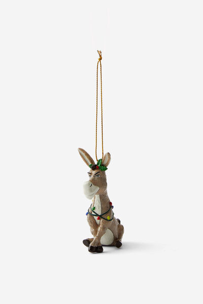 Collab Resin Christmas Ornament, LCN UNI SHREK DONKEY