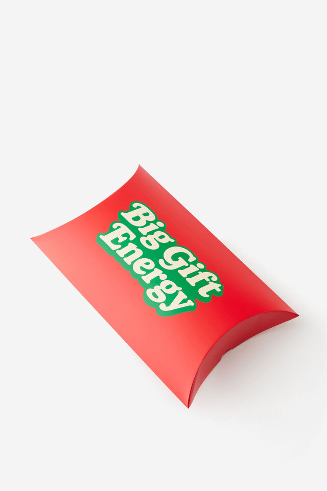 Medium Pillow Gift Box, BIG GIFT ENERGY