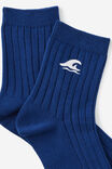 Mid Crew Socks, WAVE EMB - alternate image 2