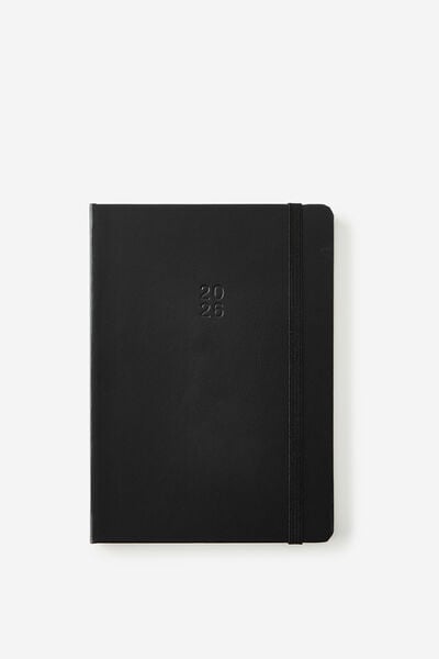 2026 B6 Weekly Hard Metro Diary, Black
