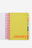 2027 A5 Weekly Bright Days Diary, ECRU DITSY CHERRIES - example image 2