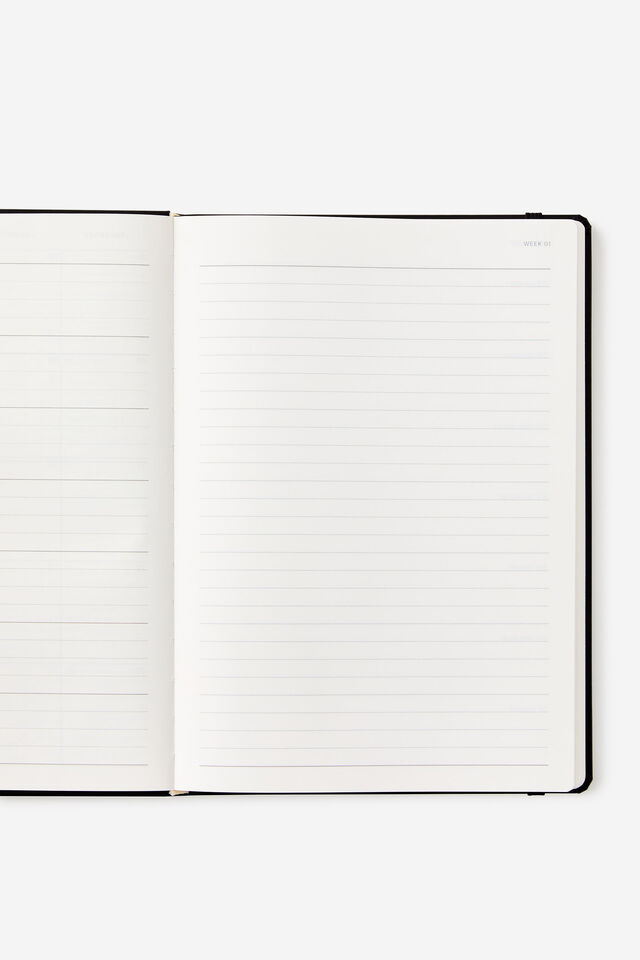 2026 B5 Weekly Hard Metro Diary, Black