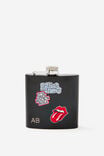 Personalised Metal Hip Flask, LCN BRA ROLLING STONES - example image 1