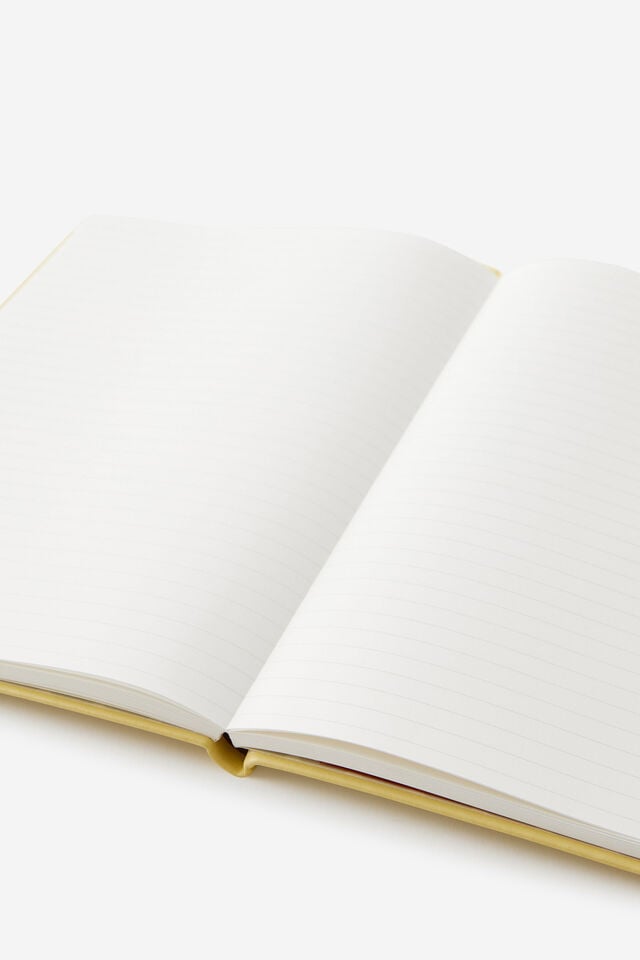 Personalised B5 Hard Cover Lined Notebook, LIMONCELLO