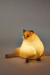 Resin Shaped Lamp, FAT CAT - alternate image 1