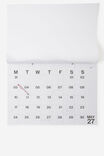 2027 A1 Monthly Calendar, BLACK/WHITE - example image 2