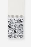 Premium Stick It Sticker Book, LCN DOO DOODLE BOY / BLACK & WHITE - alternate image 2