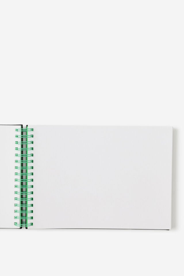 A4 Premium Spiral Sketch Book, BLACK ZING