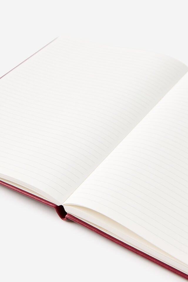 Metro B5 Hard Lined Notebook, Cabernet