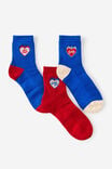 3 Pack Of Socks, HOT STUFF S/M - alternate image 2