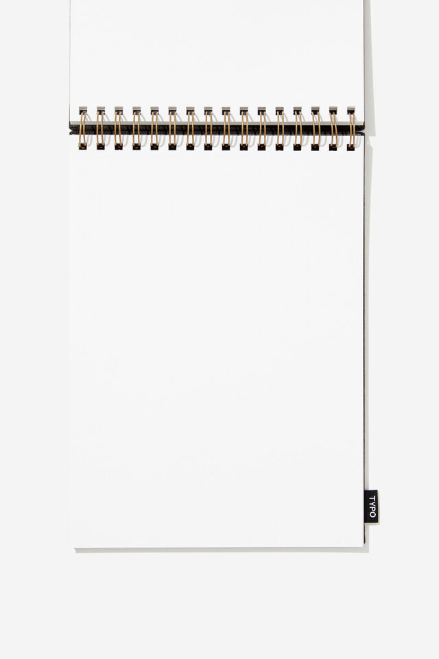 A4 Spiral Sketch Book, BLACK
