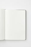B5 Hard Cover Plain Notebook, BLACK - alternate image 2