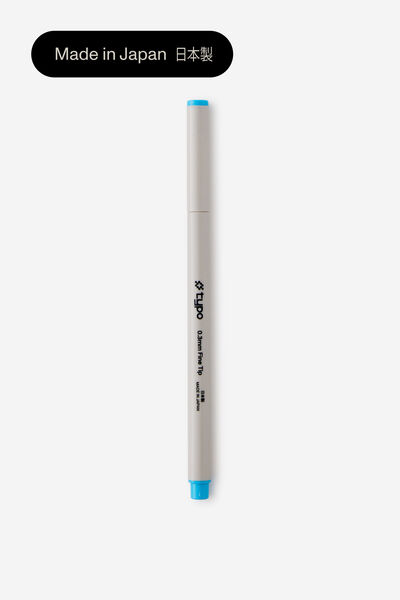 0.3Mm Fine Tip Pen, LIGHT BLUE