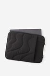 Mode 14 Inch Laptop Case, BLACK / QUILTED - example image 2