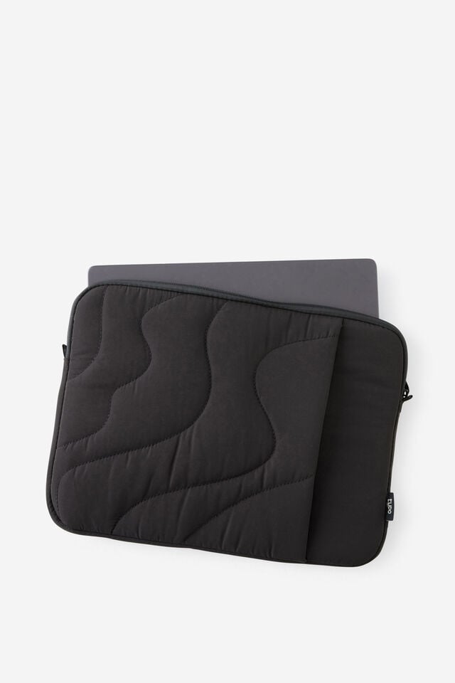 Mode 14 Inch Laptop Case, BLACK / QUILTED