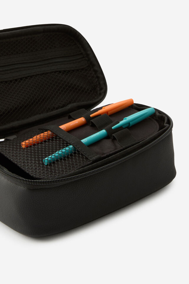 Premium Arlow Pencil Case, BLACK