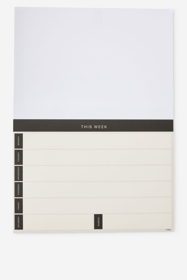 A4 Planner Pad, WEEKLY