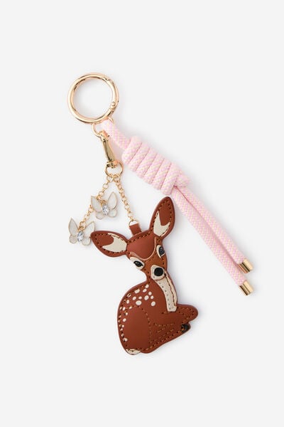 Bag Charm, OH DEER/GOLD