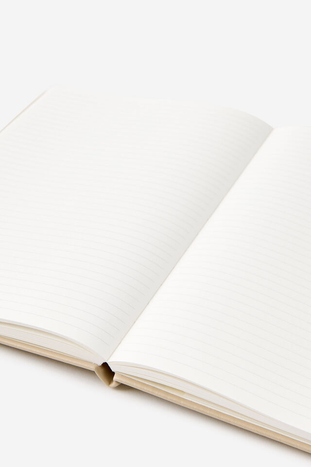 Metro B5 Hard Lined Notebook, Chai