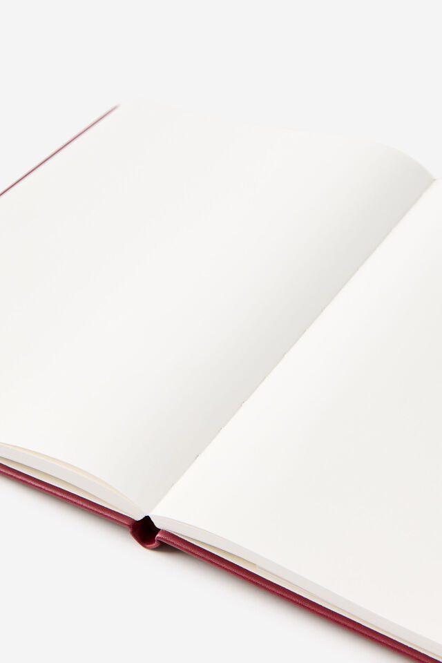Metro B5 Hard Plain Notebook, Cabernet