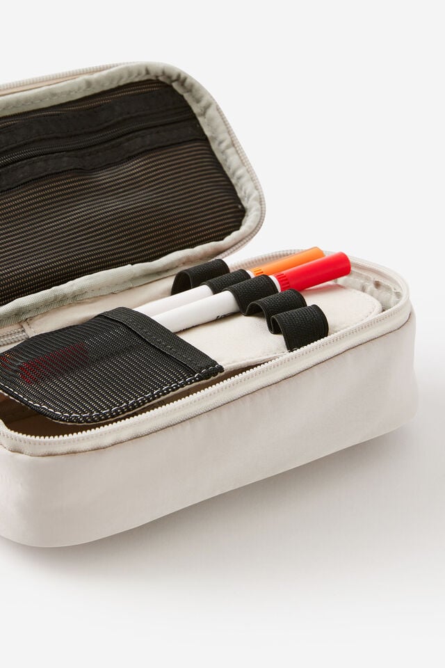 Arlow Quilted Pencil Case, RIVER GUM