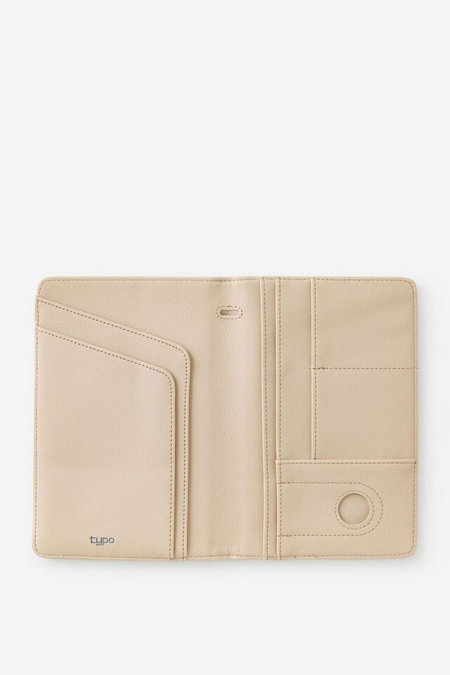 Travel Wallet, NATURAL CHECK