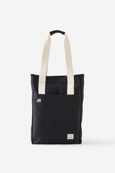 Personalised Campus Tote, BLACK