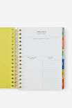 2027 A5 Weekly Bright Days Diary, STRAWBERRY MILK DITSY CELESTIAL - example image 3