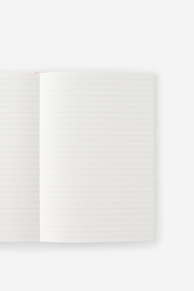 Personalised A5 Soft Cover Lined Notebook, STRAWBERRY MILK