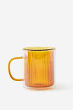 Double Walled Glass Mug, BURNT ORANGE - alternate image 2