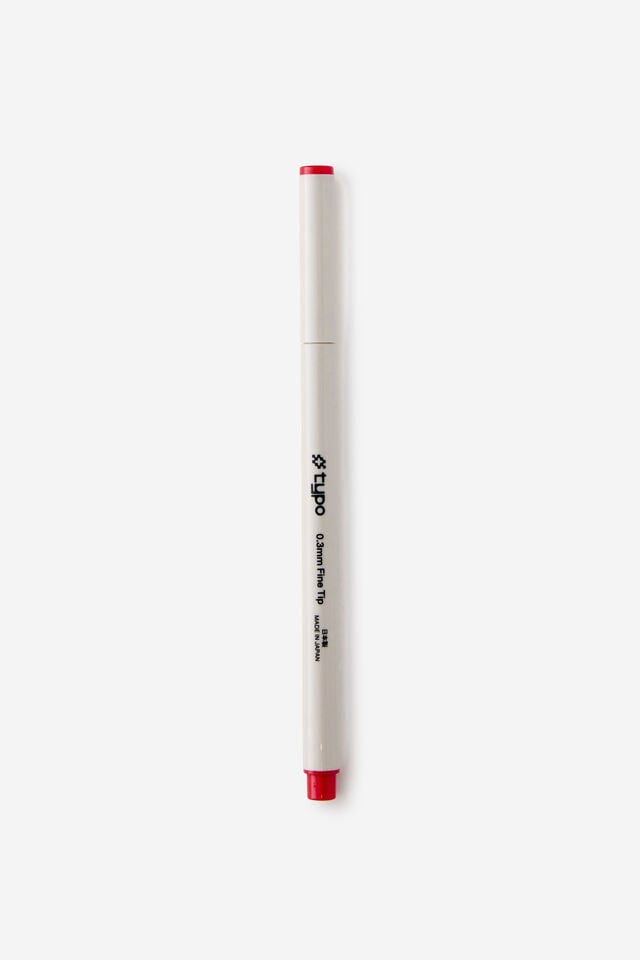 0.3Mm Fine Tip Pen, RED