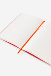 Personalised A5 Hard Lined Notetaker Notebook, CHROME LAVA RED - example image 3