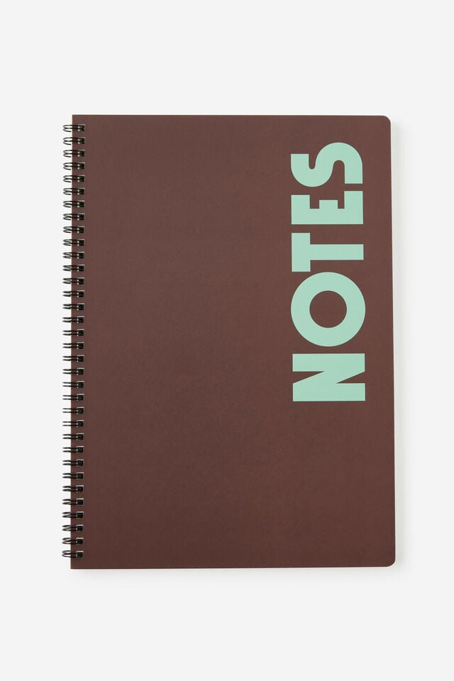 A4 Spiralbound Notebook, ESPRESSO NOTES