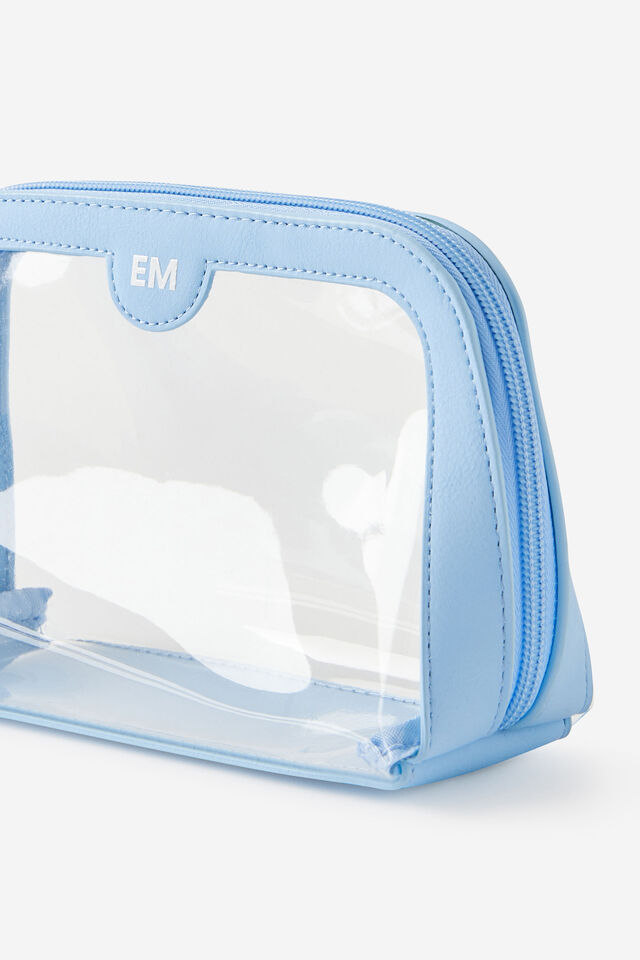 Personalised Makeup Case, BLUE SKIES