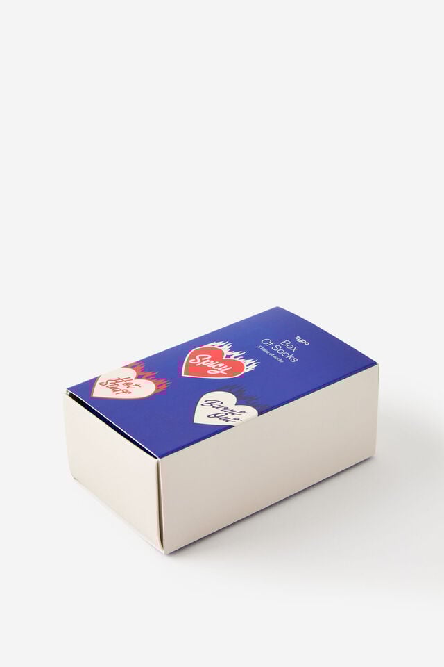 3 Pack Of Socks, HOT STUFF S/M