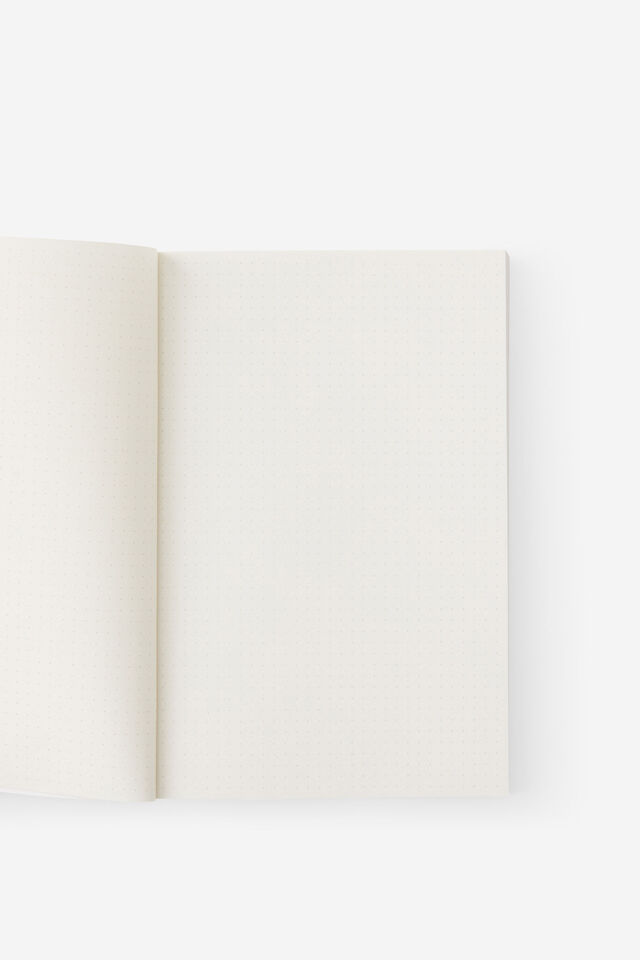 A5 Riley Dot Notebook, ECRU RED LIPS