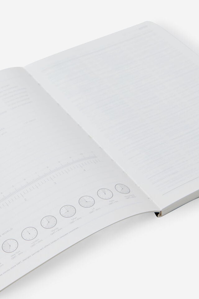 26/27 A5 Weekly Soft Diary, PATCHWORK STRIPE NAVY