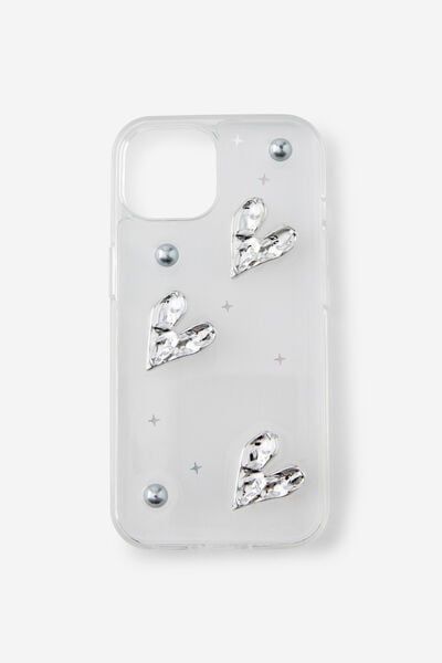 Trinket Phone Case Iphone 13/14/15, CHROME HEART / PEARL